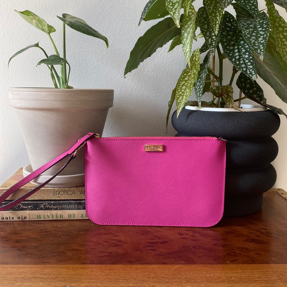 Hot pink Kate Spade wristlet